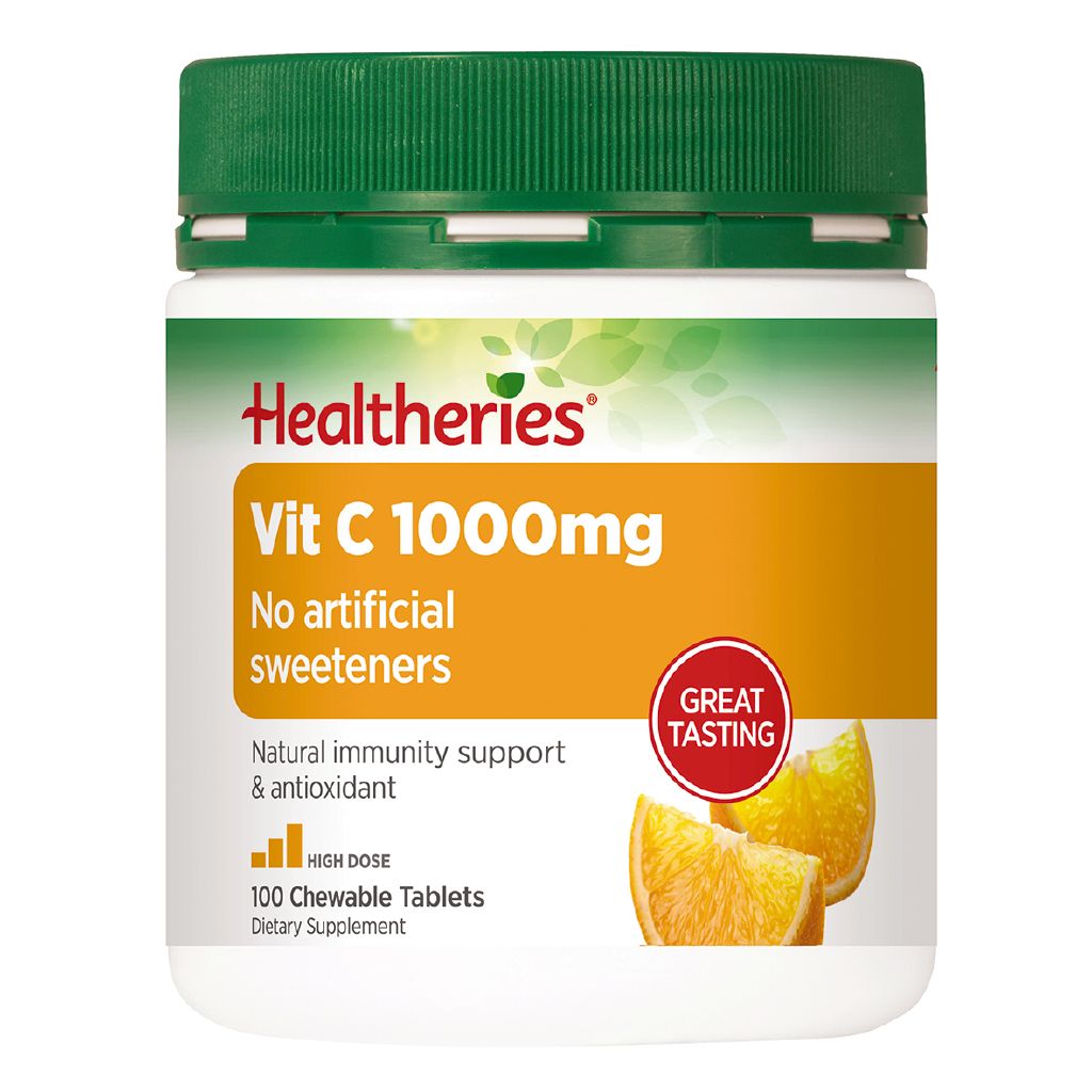Healtheries Vitamin C 1000mg Chewable Tablets 100s The Warehouse
