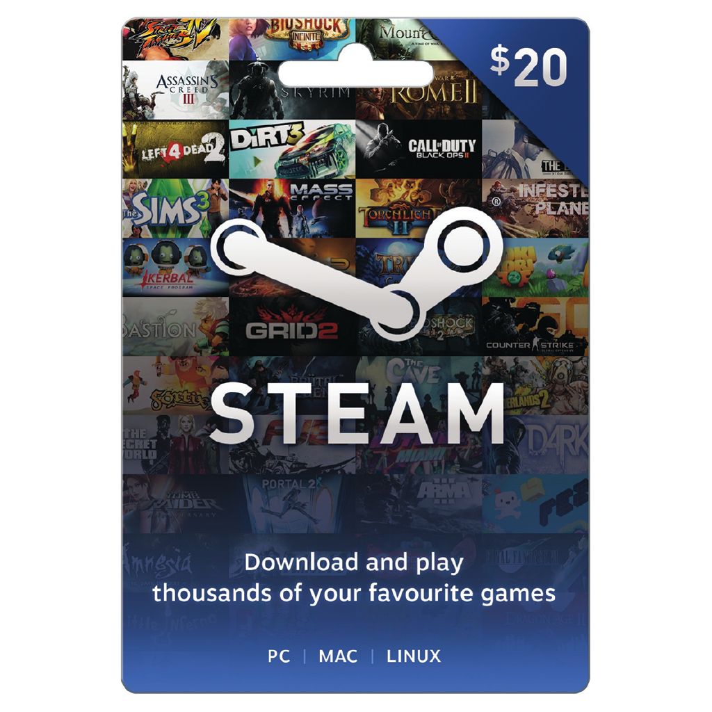 STEAM Steam Game Card 20 The Warehouse
