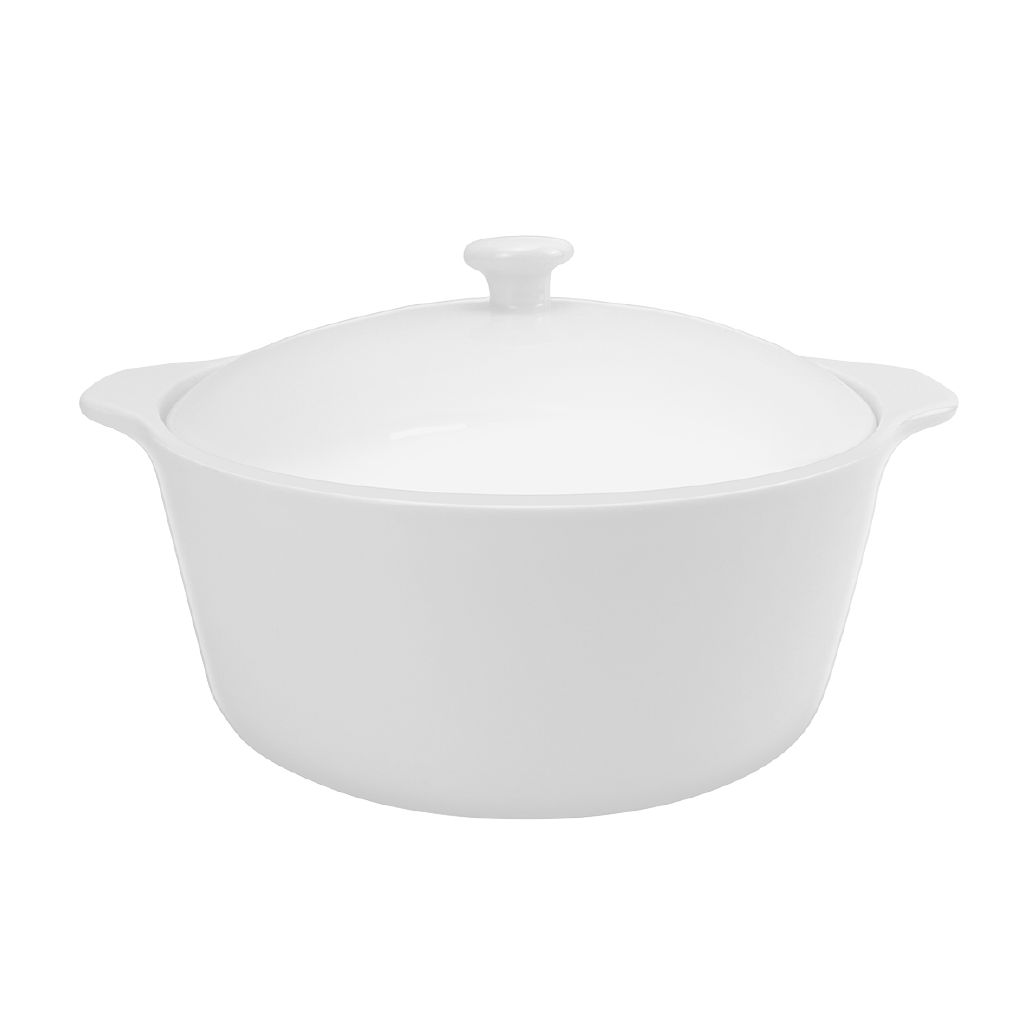 Living & Co Round Casserole Dish White 22cm The Warehouse