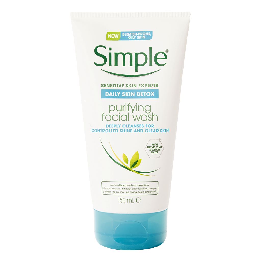 simple detox face wash