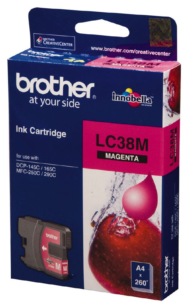 Brother Ink LC38 Magenta 260 Pages Magenta | The Warehouse