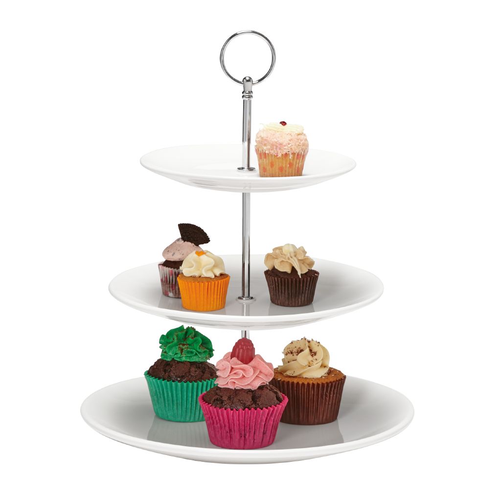 Living Co Cupcake Stand White 3 Tier White The Warehouse