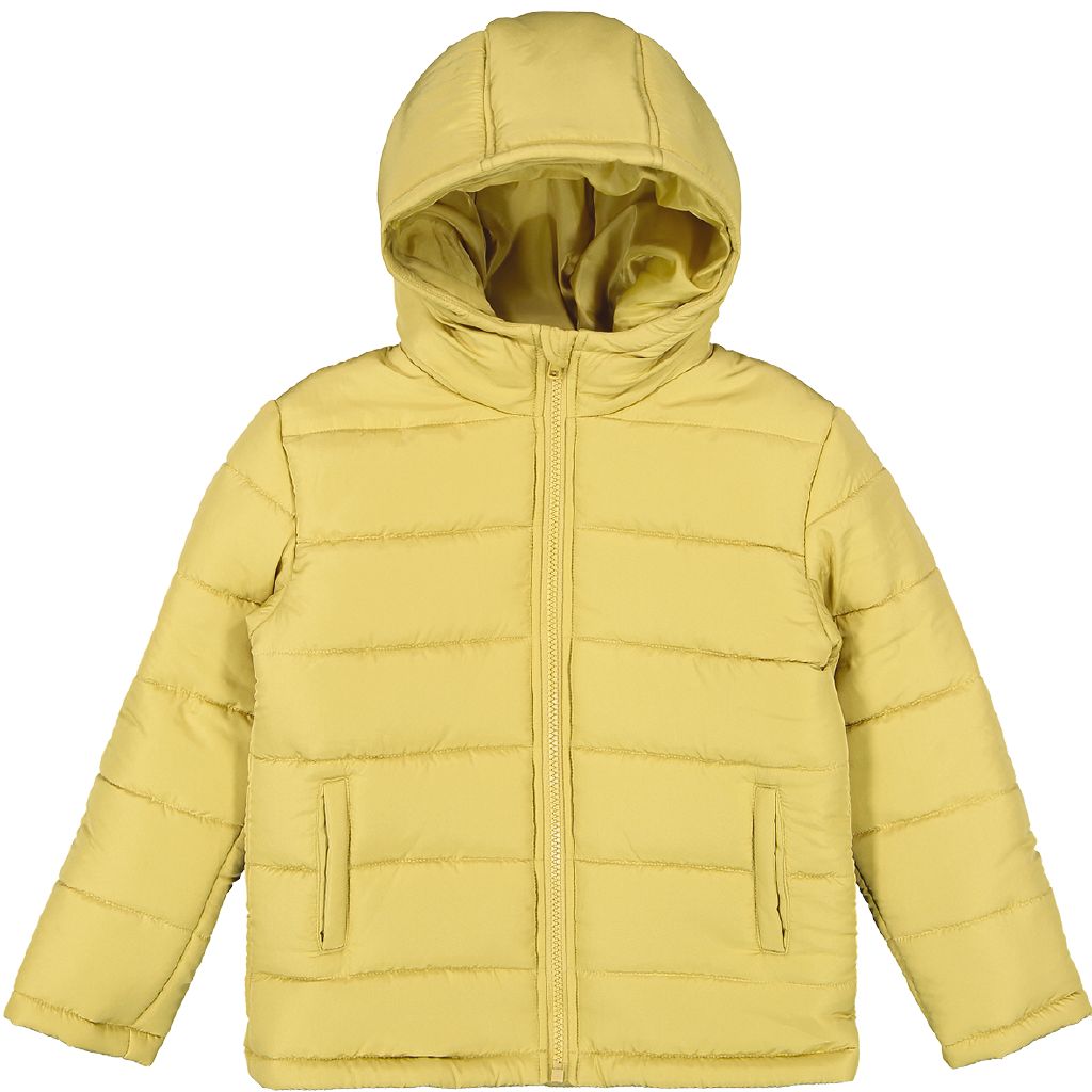 Young Original Plain Puffer Jacket Yellow Dark The Warehouse