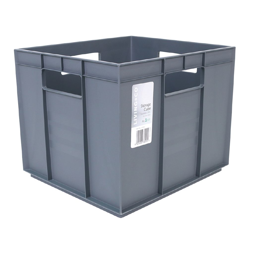 Living & Co Storage Cube Assorted 30L Assorted The Warehouse