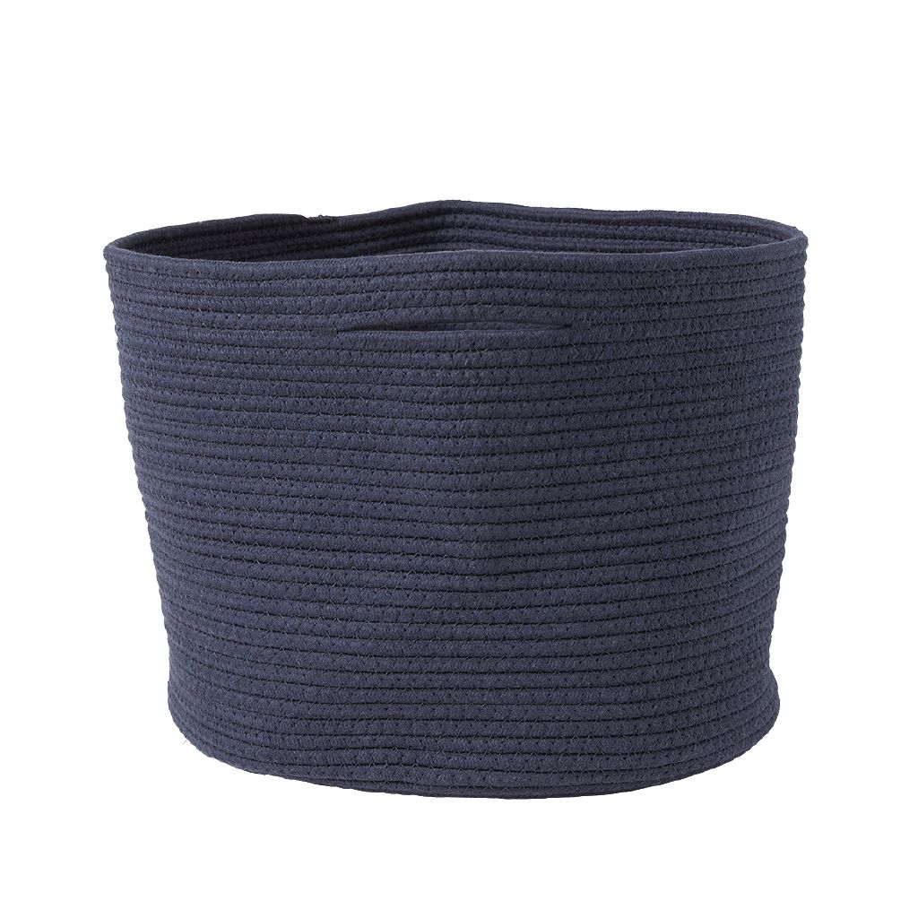 Living & Co Cotton Blend Hamper Medium Navy
