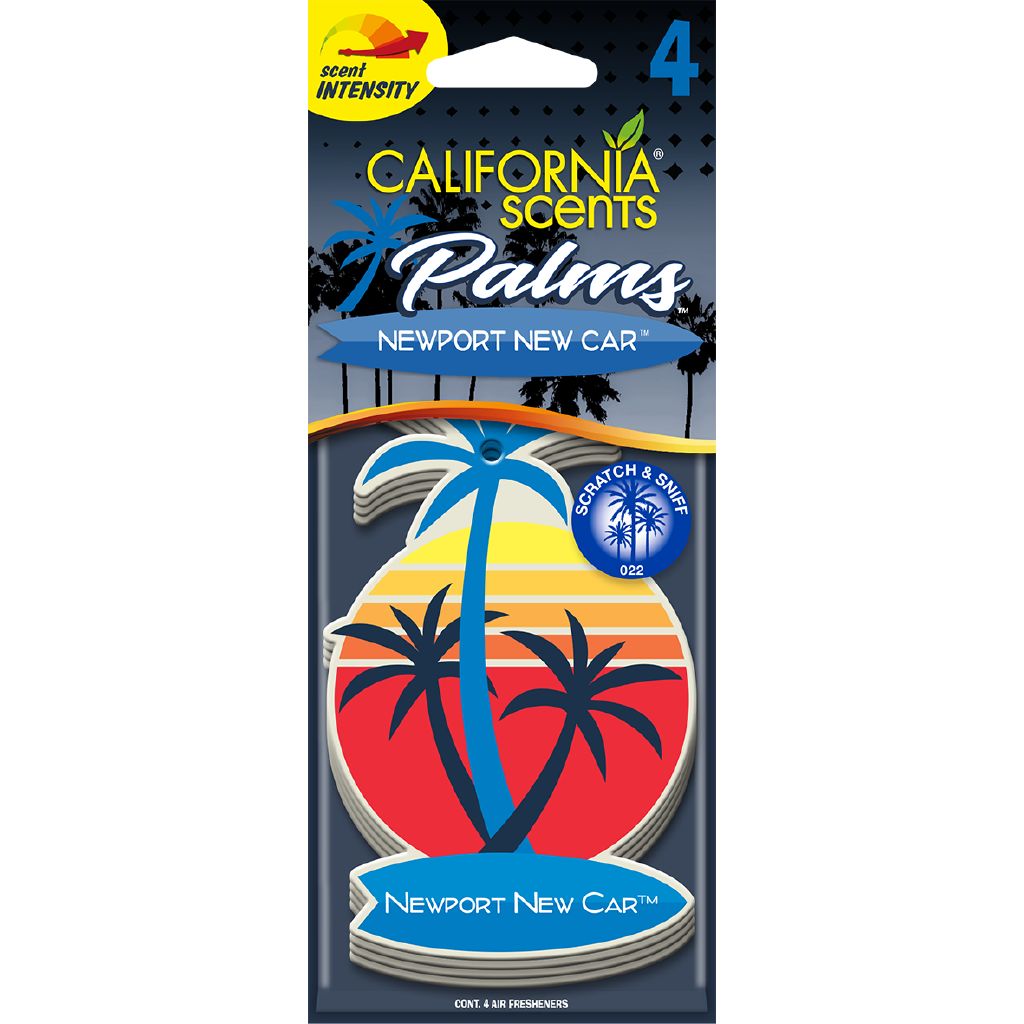 California Scents Newport New Car Air Freshener 4 Pack The Warehouse