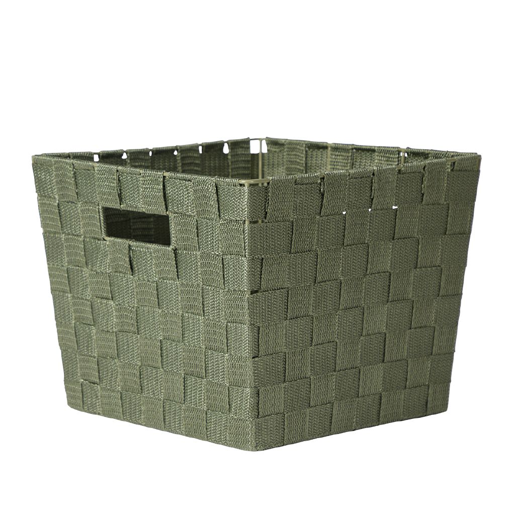 Living & Co Woven Basket Green Medium