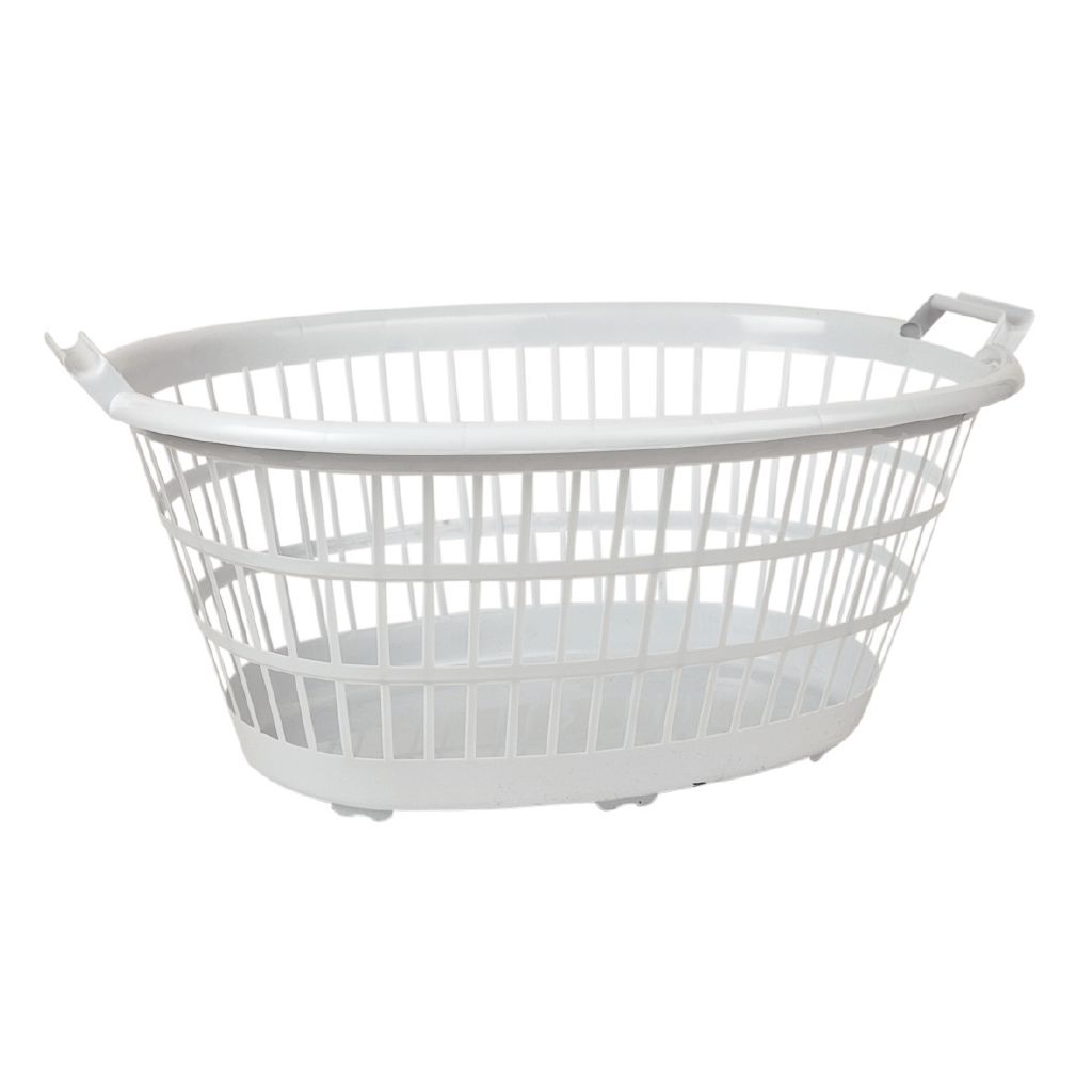 Living & Co Laundry Basket White 35L White The Warehouse