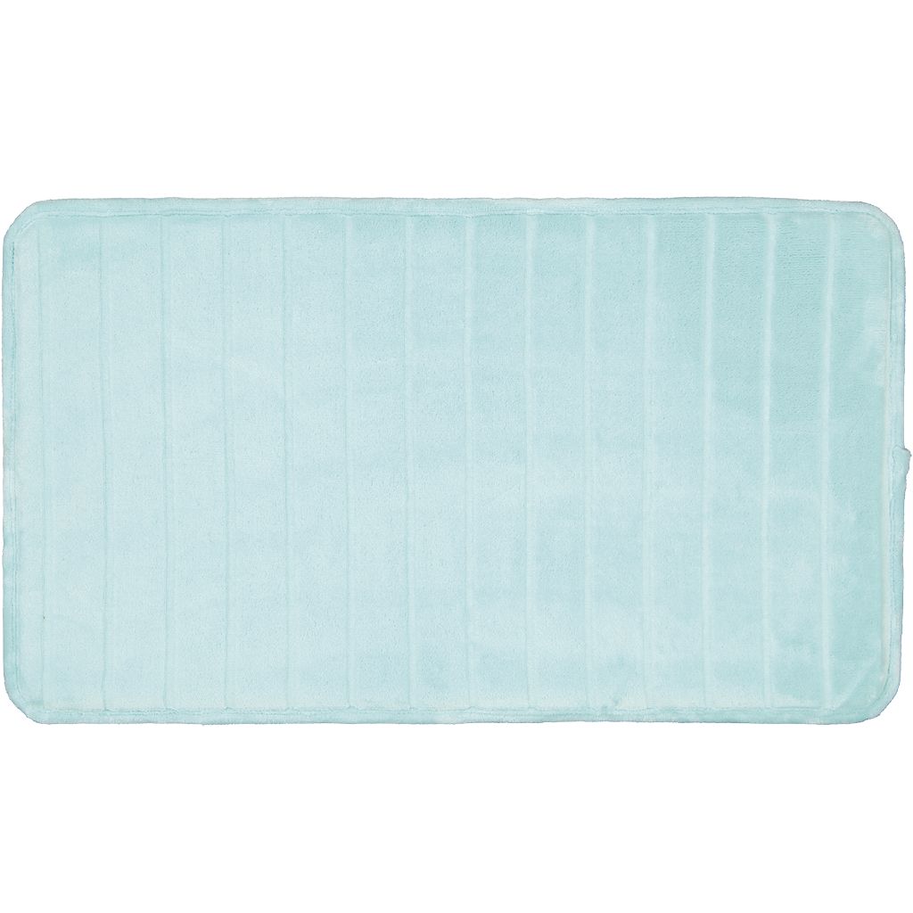 Living & Co Bath Mat Memory Foam 45cm x 75cm Aqua The Warehouse