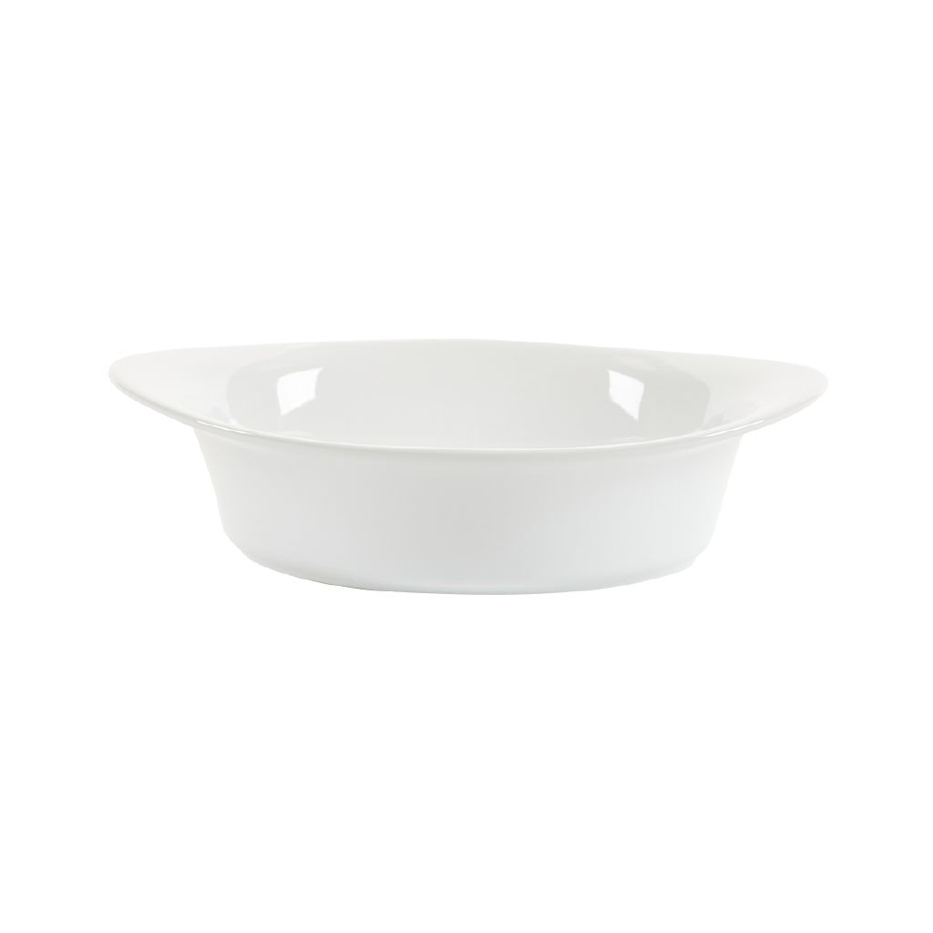 Living & Co Ceramic Oval Oven Baker White