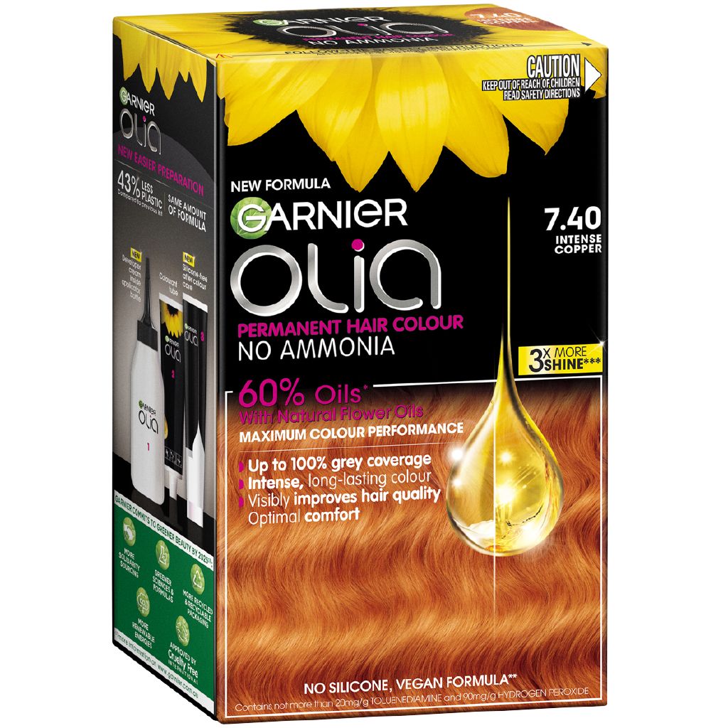 Garnier Olia Hair Colour Intense Copper 7.40 The Warehouse